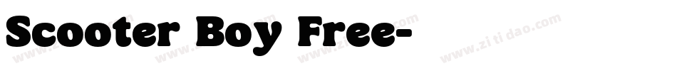 Scooter Boy Free字体转换